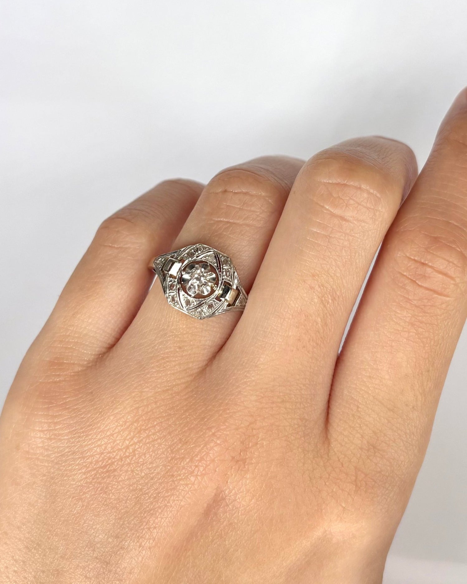 Bague Art Déco Diamants "Sidonie" - Elliade Paris