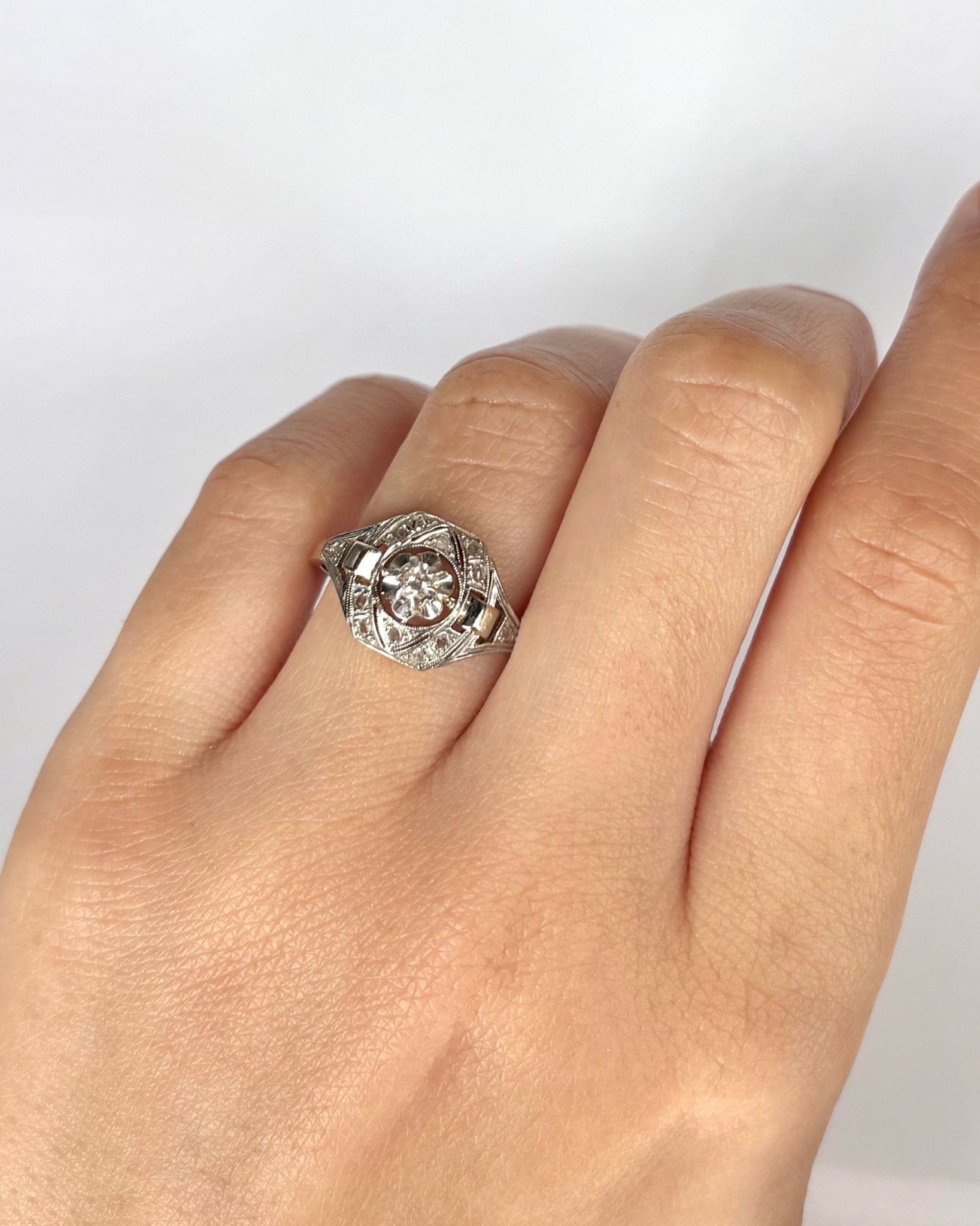 Bague Art Déco Diamants "Sidonie" - Elliade Paris