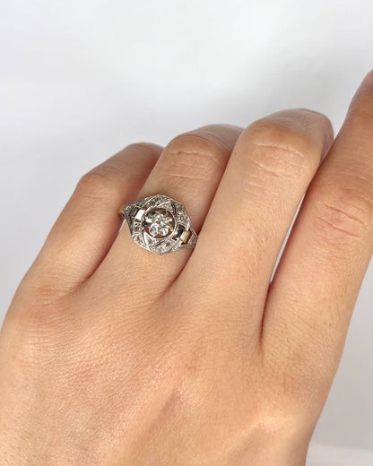 Bague Art Déco Diamants "Sidonie" - Elliade Paris