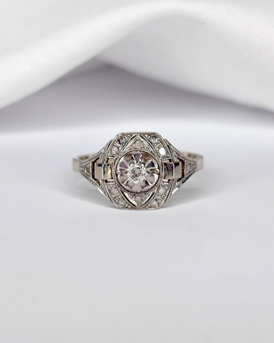 Bague Art Déco Diamants "Sidonie" - Elliade Paris