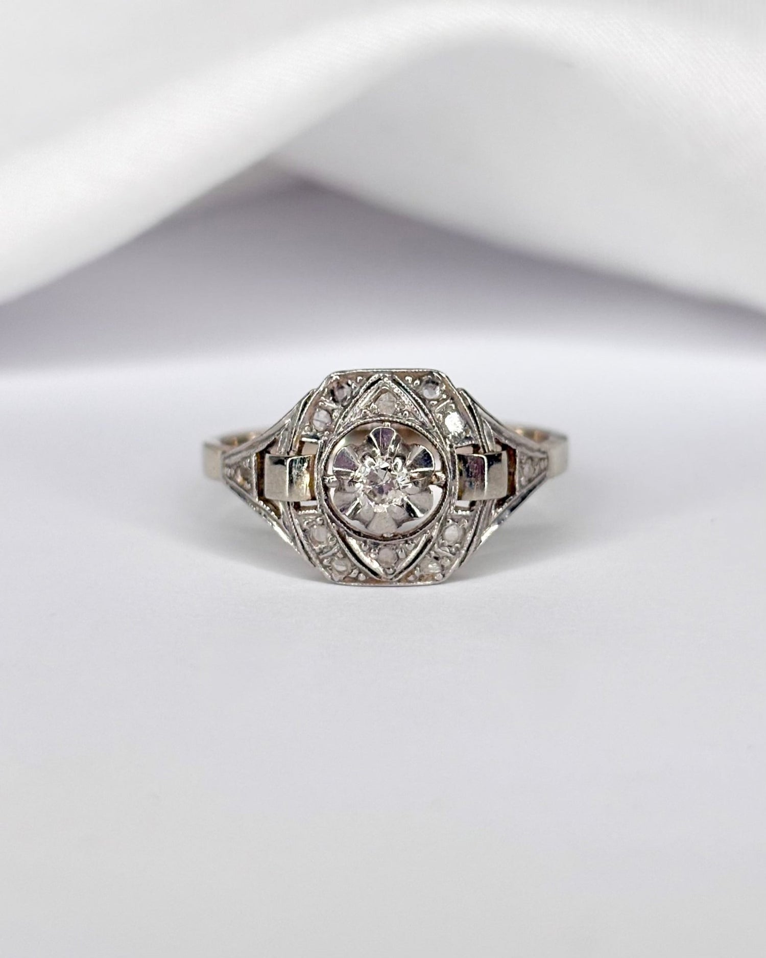 Bague Art Déco Diamants "Sidonie" - Elliade Paris