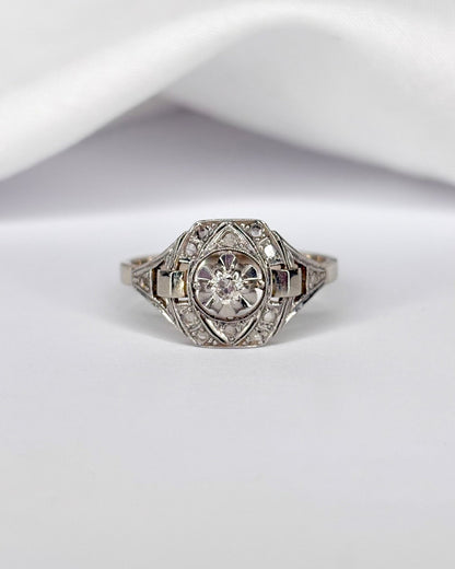 Bague Art Déco Diamants "Sidonie" - Elliade Paris