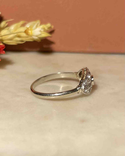Bague Art - Déco Diamants &quot;Swan&quot; - Elliade Paris