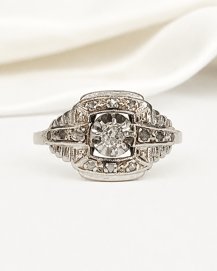 Bague Art-Déco Diamants "Telma" - Elliade Paris