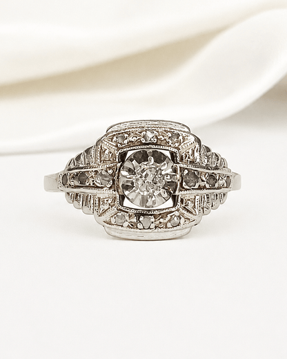 Bague Art-Déco Diamants "Telma" - Elliade Paris