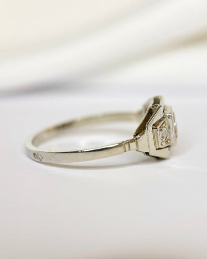 Bague Art-Déco Diamants "Valérie" - Elliade Paris