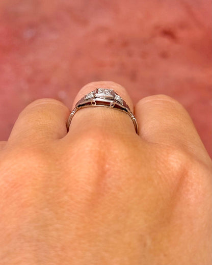 Bague Art-Déco Diamants "Valérie" - Elliade Paris