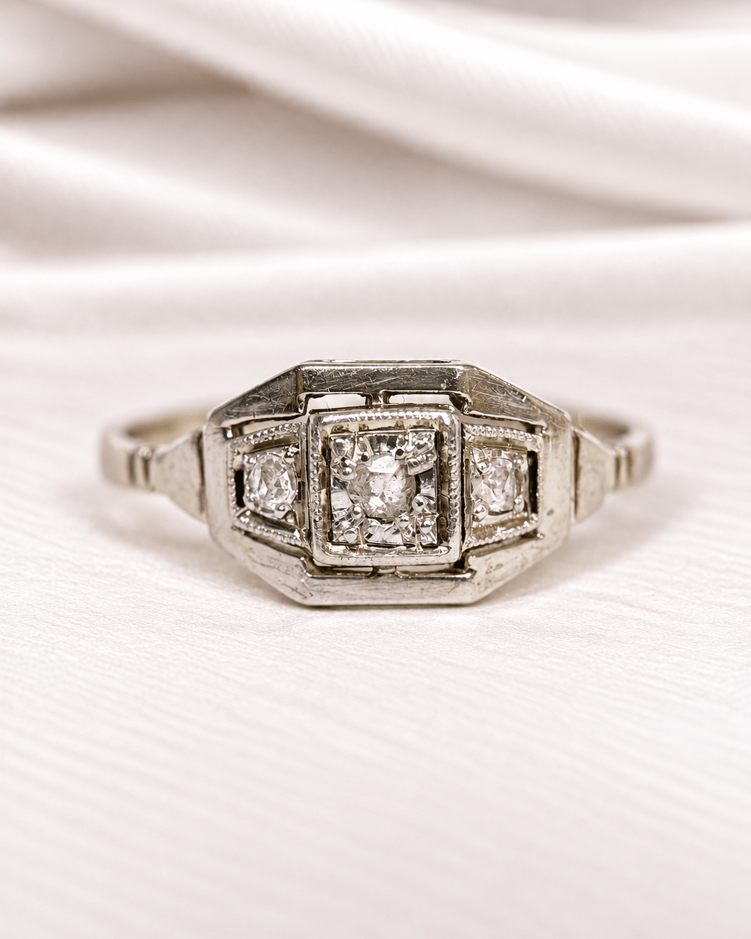 Bague Art-Déco Diamants "Valérie" - Elliade Paris
