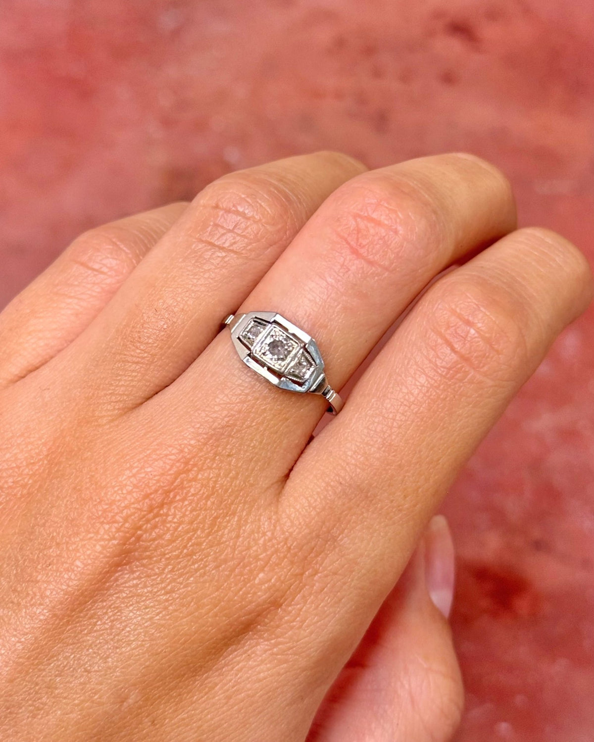 Bague Art-Déco Diamants "Valérie" - Elliade Paris