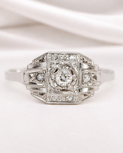 Bague Art-Déco Diamants "Victorine" - Elliade Paris