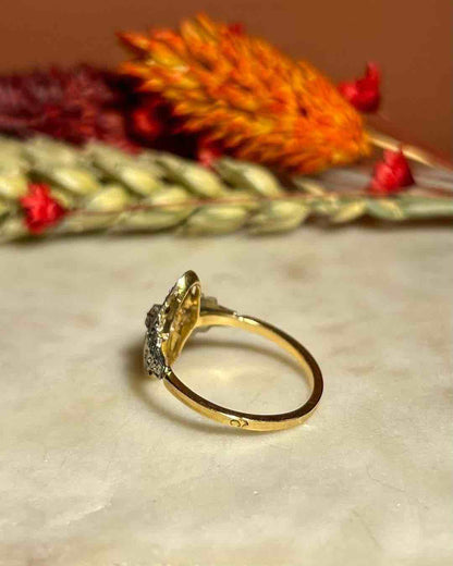 Bague Art - déco Diamants Vintage "Hortense" - Elliade Paris