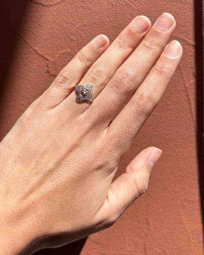 Bague Art - déco Diamants Vintage "Hortense" - Elliade Paris
