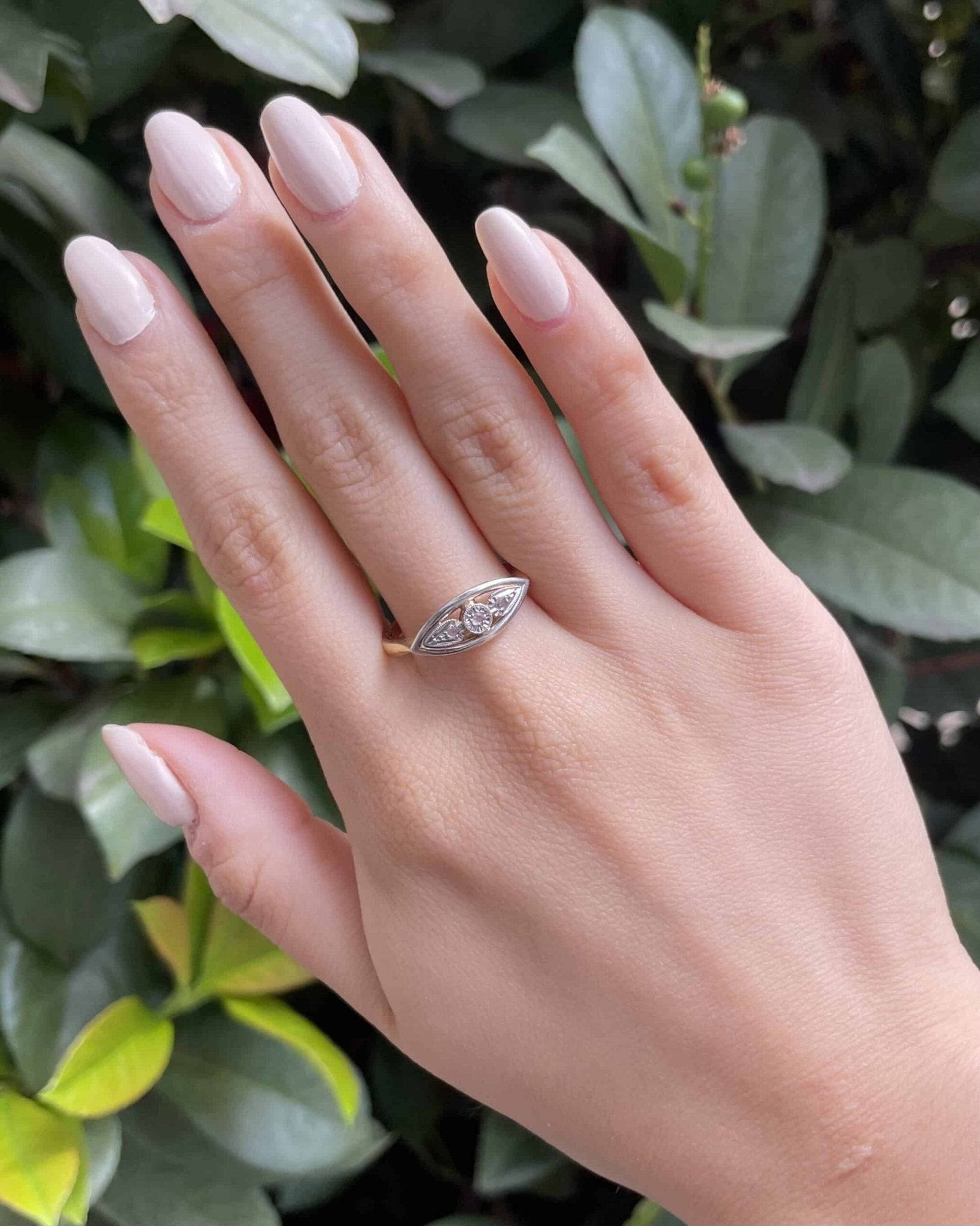 Bague Art déco Diamants Vintage &quot;Linnea&quot; - Elliade Paris