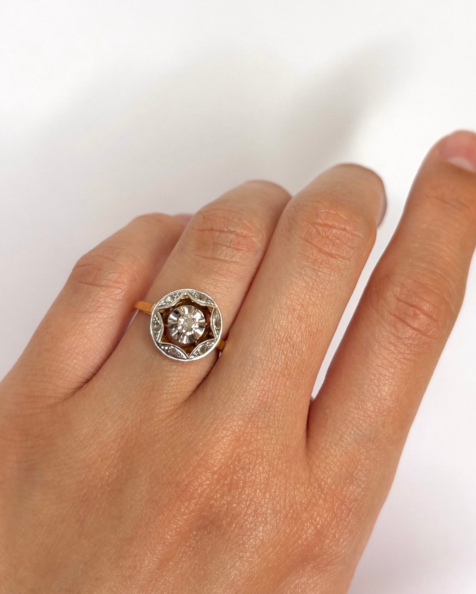 Bague Art Déco Diamants "Zélie" - Elliade Paris