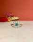 Bague Art - Déco Émeraude & Diamants 0.56 carat "Vanya" - Elliade Paris