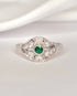 Bague Art-Déco Émeraude & Diamants "Mara" - Elliade Paris