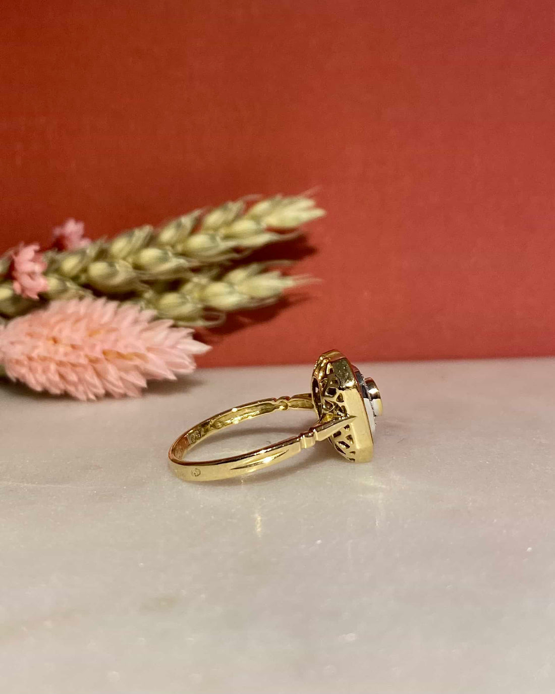 Bague Style Art-Déco Émeraudes et Diamants &quot;Ximena&quot;