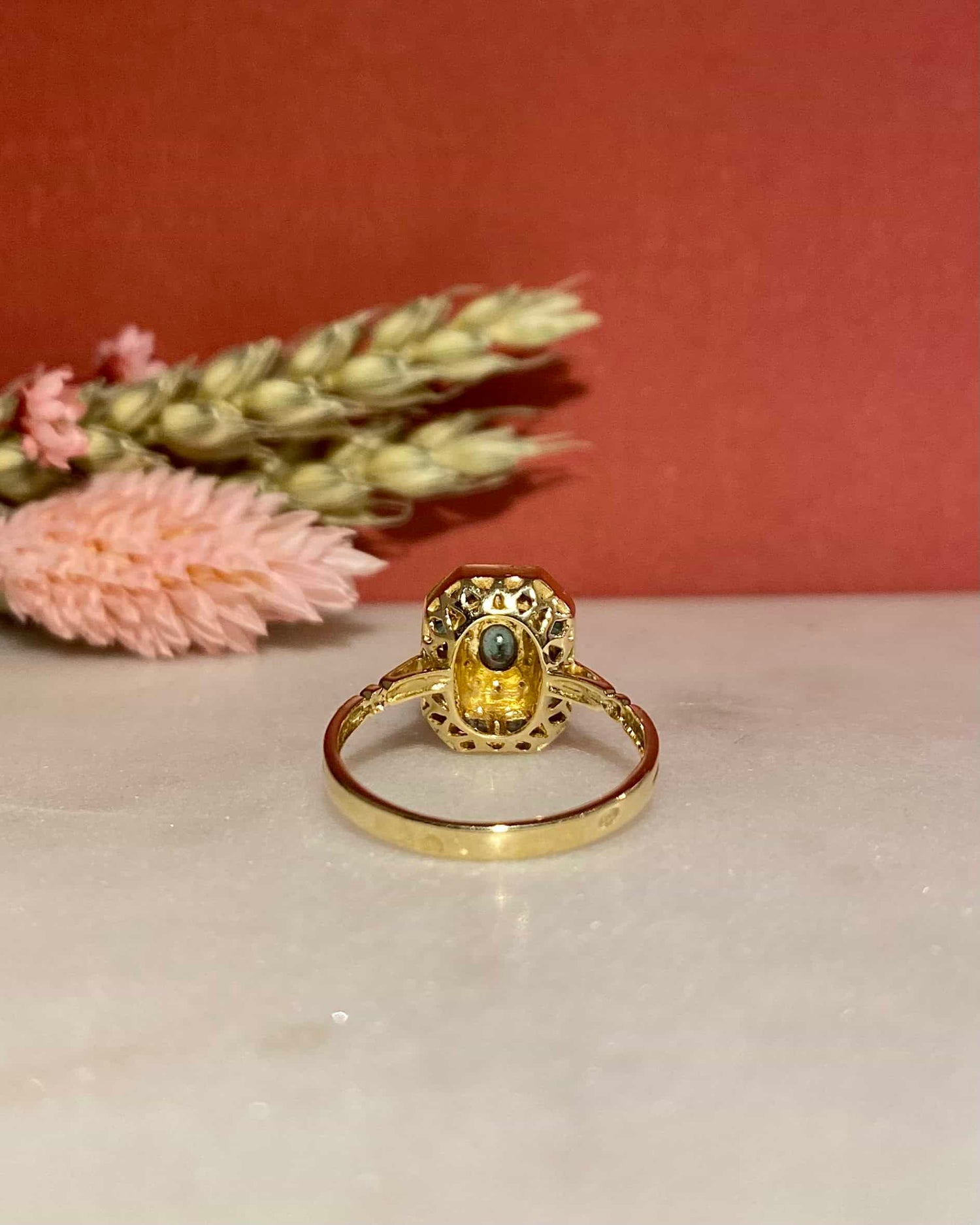 Bague Style Art-Déco Émeraudes et Diamants &quot;Ximena&quot;