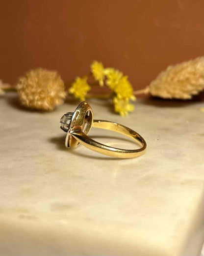 Bague Art - déco Étoile Diamants &quot;Ophélia&quot; - Elliade Paris