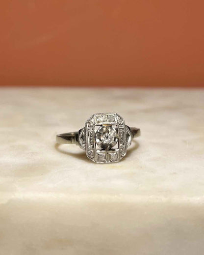 Bague Art-déco Diamants &quot;Fanny&quot;