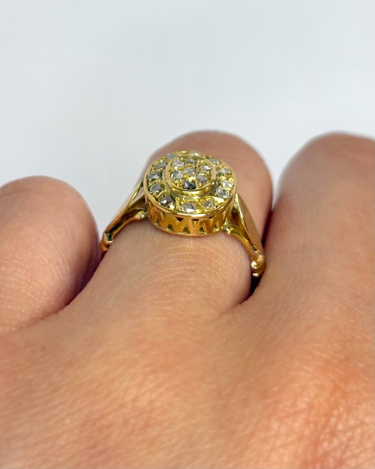 Bague Art - Déco Fin XIXème siècle Diamants "Johanna" - Elliade Paris