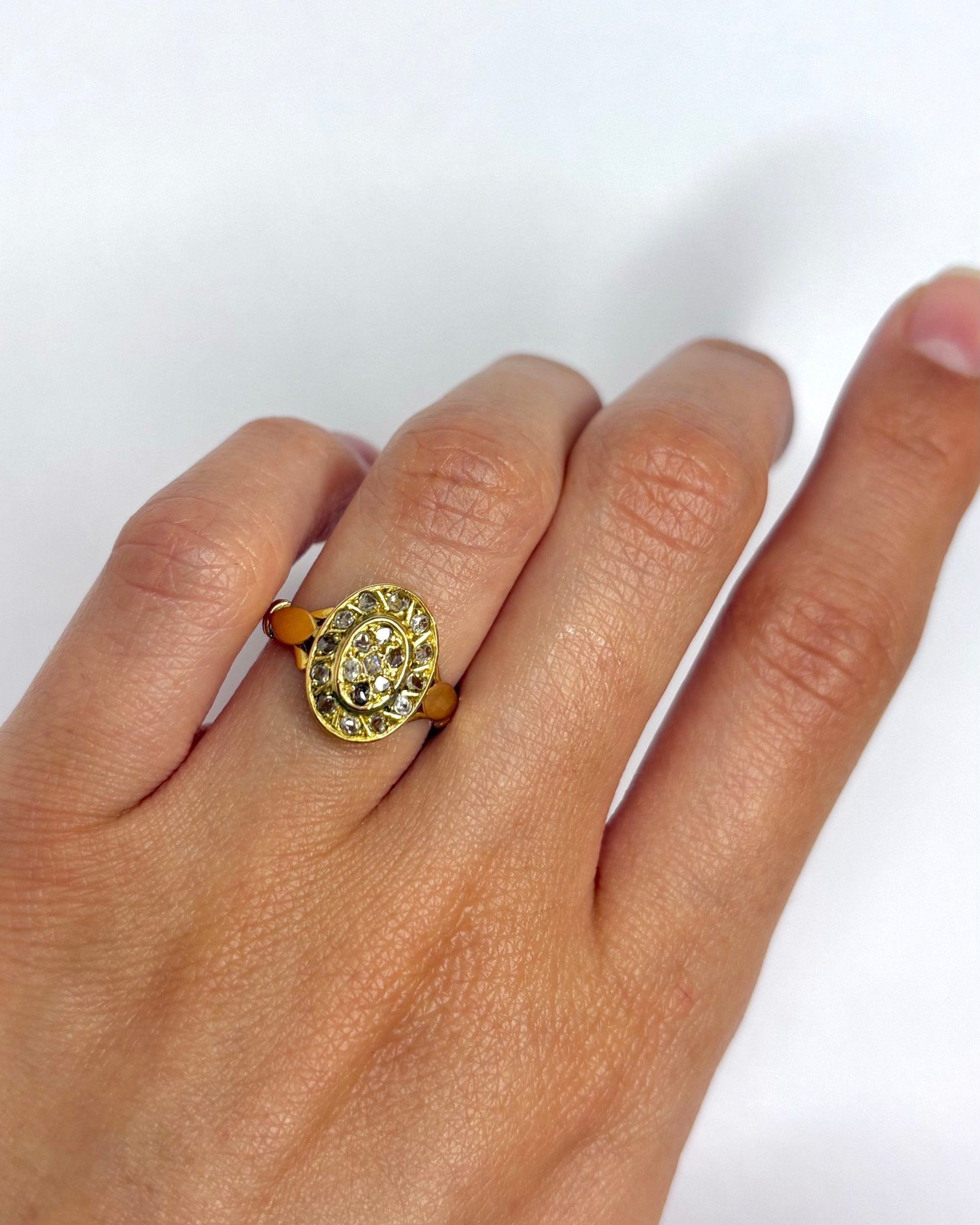 Bague Art - Déco Fin XIXème siècle Diamants "Johanna" - Elliade Paris