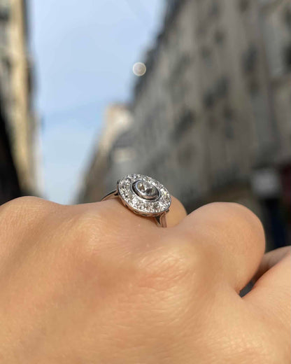 Bague Art-Déco Diamants 0.83 carat &quot;Dorianne&quot;