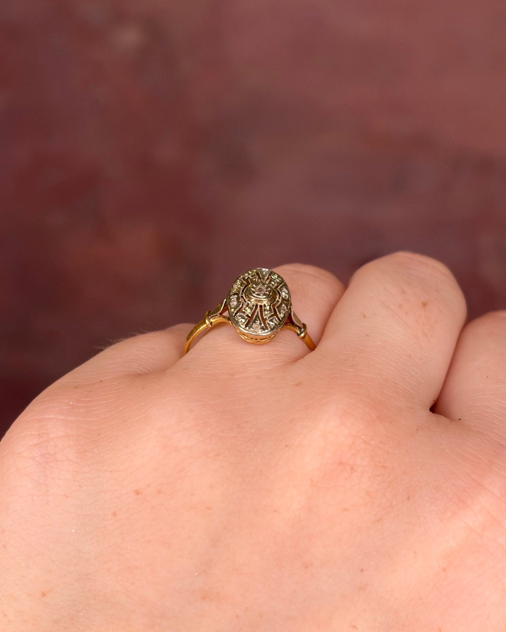 Bague Art-Déco Marquise Diamants "Maélane" - Elliade Paris