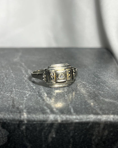 Bague Art-déco diamant &quot;Philipia&quot;