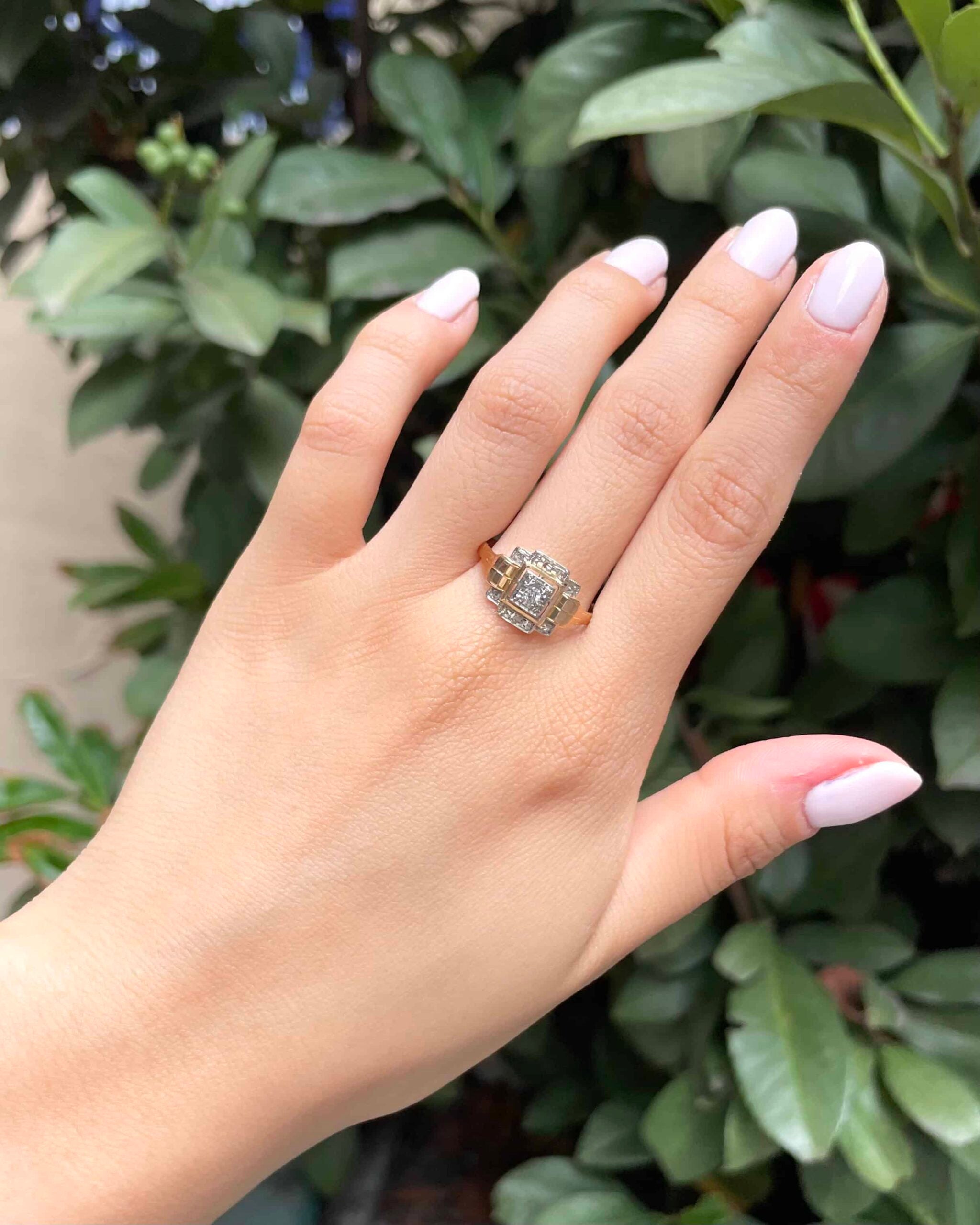 Bague Art-Déco Diamant &quot;Carla&quot;