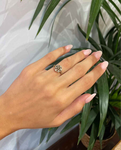 Bague Art-déco Diamants &quot;Alexane&quot;