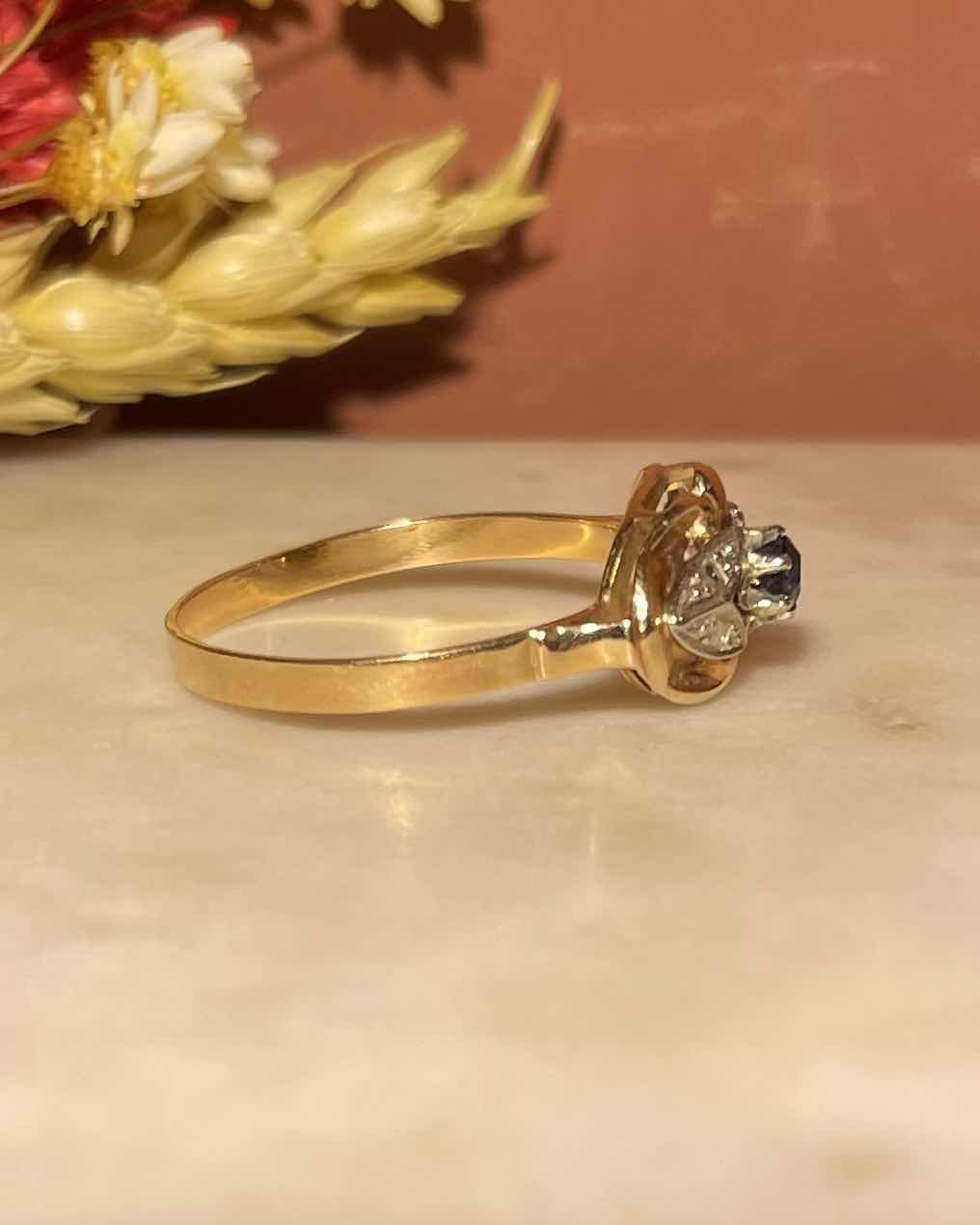Bague Art-Déco Saphirs 1940&
