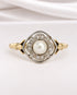 Bague Art-Déco Perle & Diamants "Ornella" - Elliade Paris