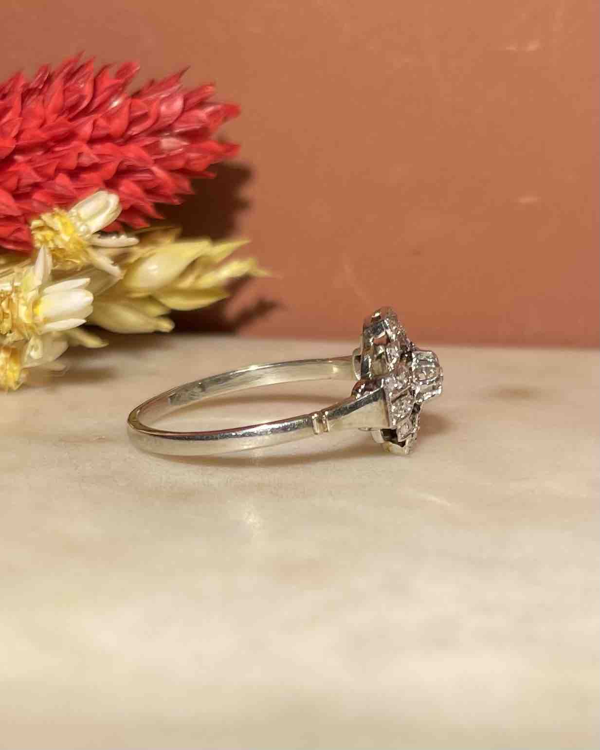 Bague Art-Déco 19 Diamants "Constance"