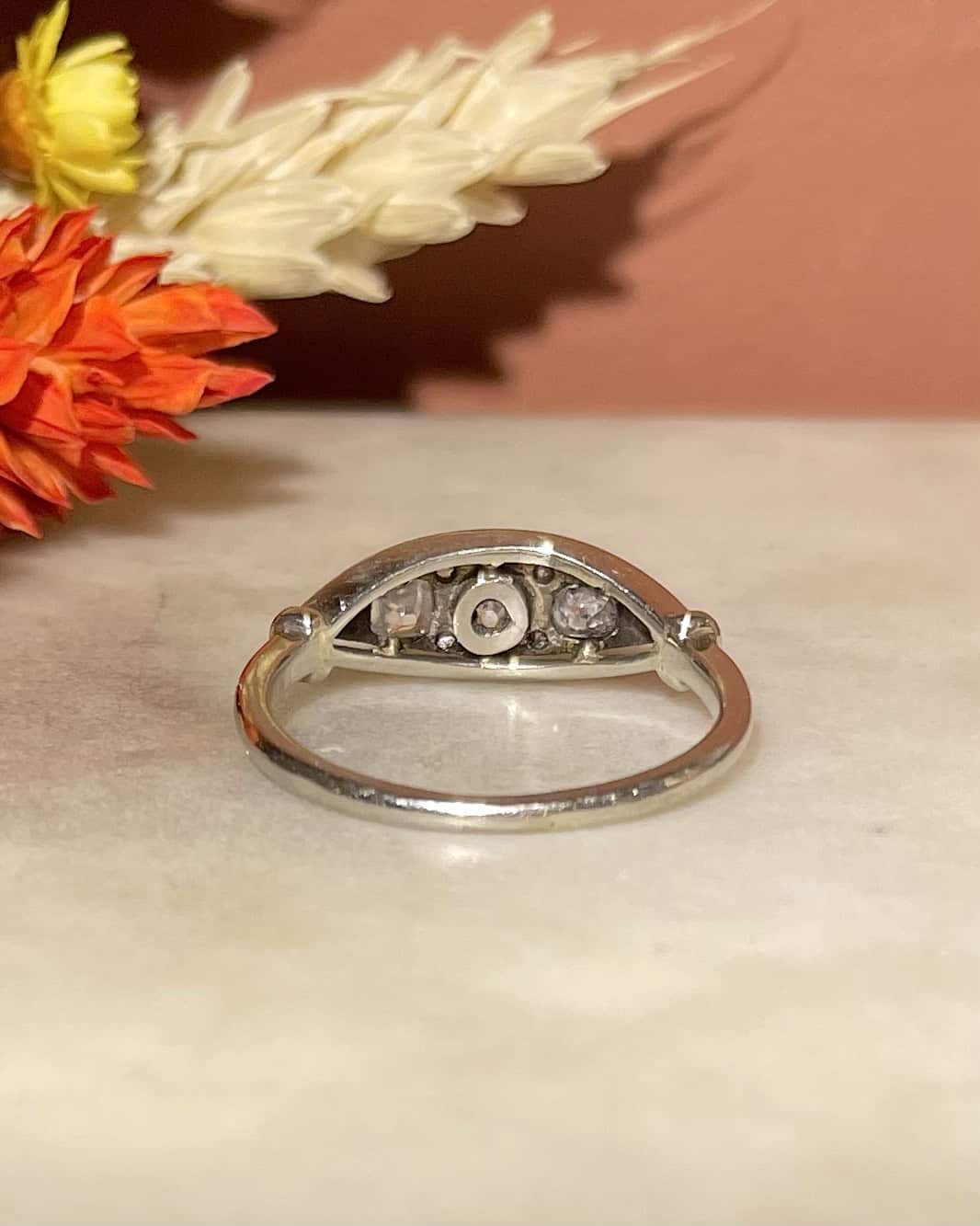 Bague Art - Déco Rivière Diamants 0.25 carat "Tiana" - Elliade Paris