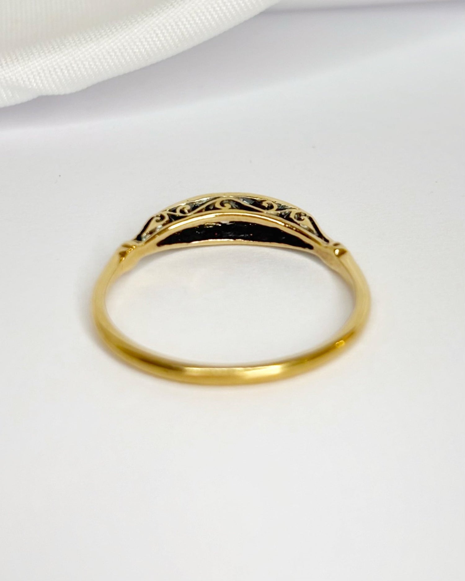 Bague Art-Déco Rivière Diamants "Louisa" - Elliade Paris