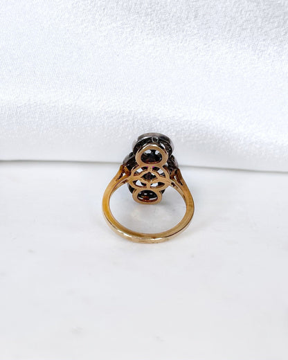 Bague Art - Déco Rubis 0.70 carat &amp; 42 Diamants &quot;Élise&quot; - Elliade Paris