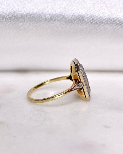 Bague Art - Déco Saphir 0.70 carat &amp; Diamants &quot;Azélaé&quot; - Elliade Paris