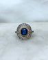Bague Art Déco Saphir 1.10 carat & Diamants “Jocaste” - Elliade Paris