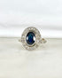 Bague Art Déco Saphir 1.80 carat & Diamants "Amandine" - Elliade Paris