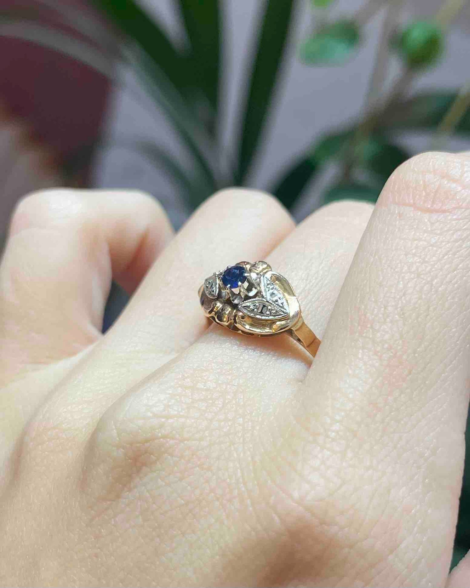 Bague Art-Déco Saphirs 1940&