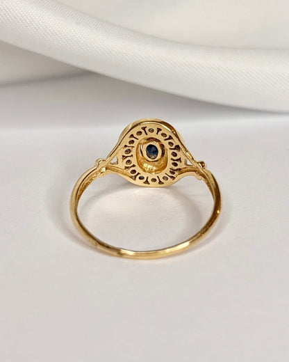 Bague Art Déco Saphirs 0.52 carat "Cindy" - Elliade Paris