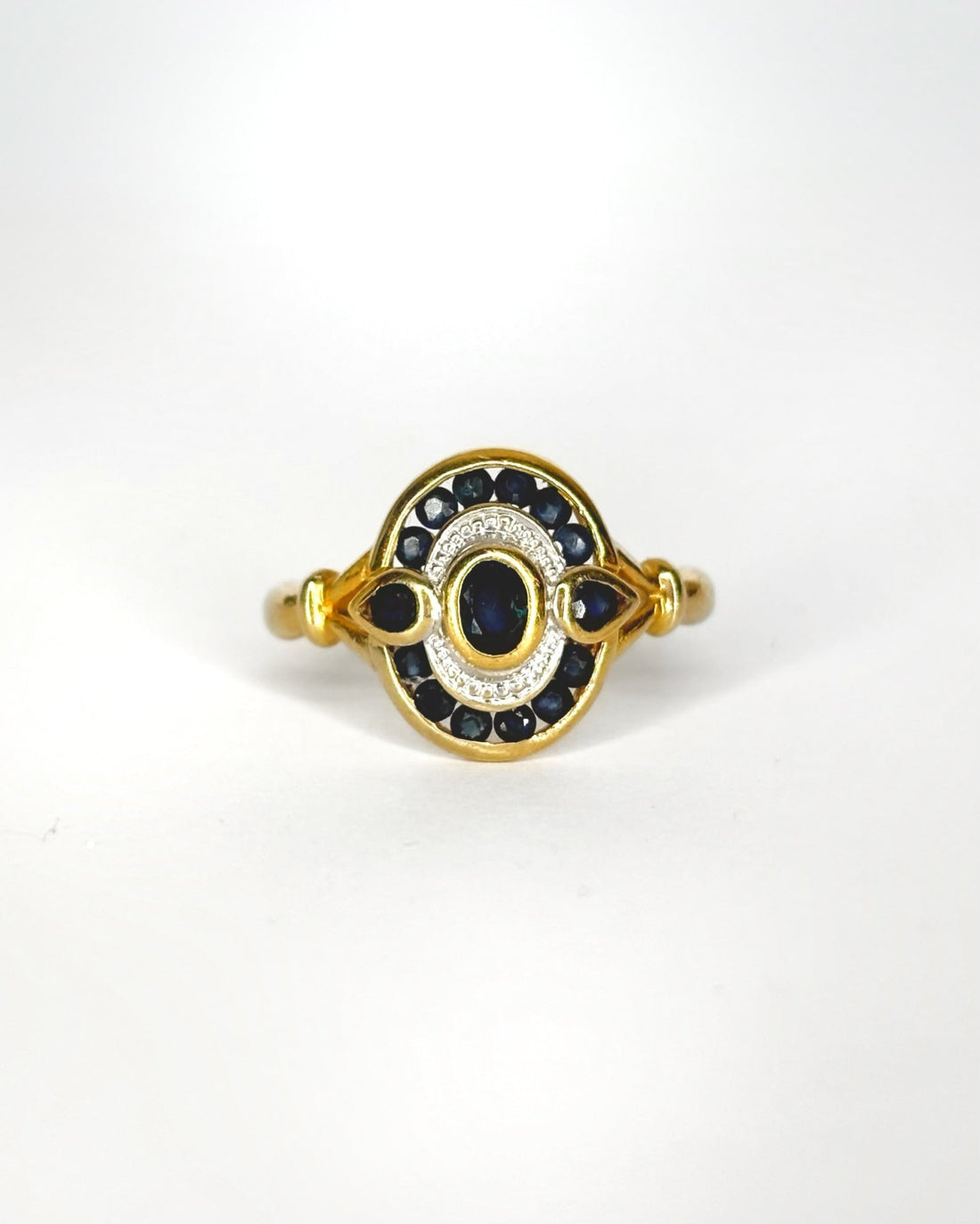 Bague Art Déco Saphirs 0.61 ct "Julia" - Elliade Paris