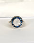 Bague Art Déco Saphirs 0.80 carat & Diamants 0.36 carat "Zita" - Elliade Paris