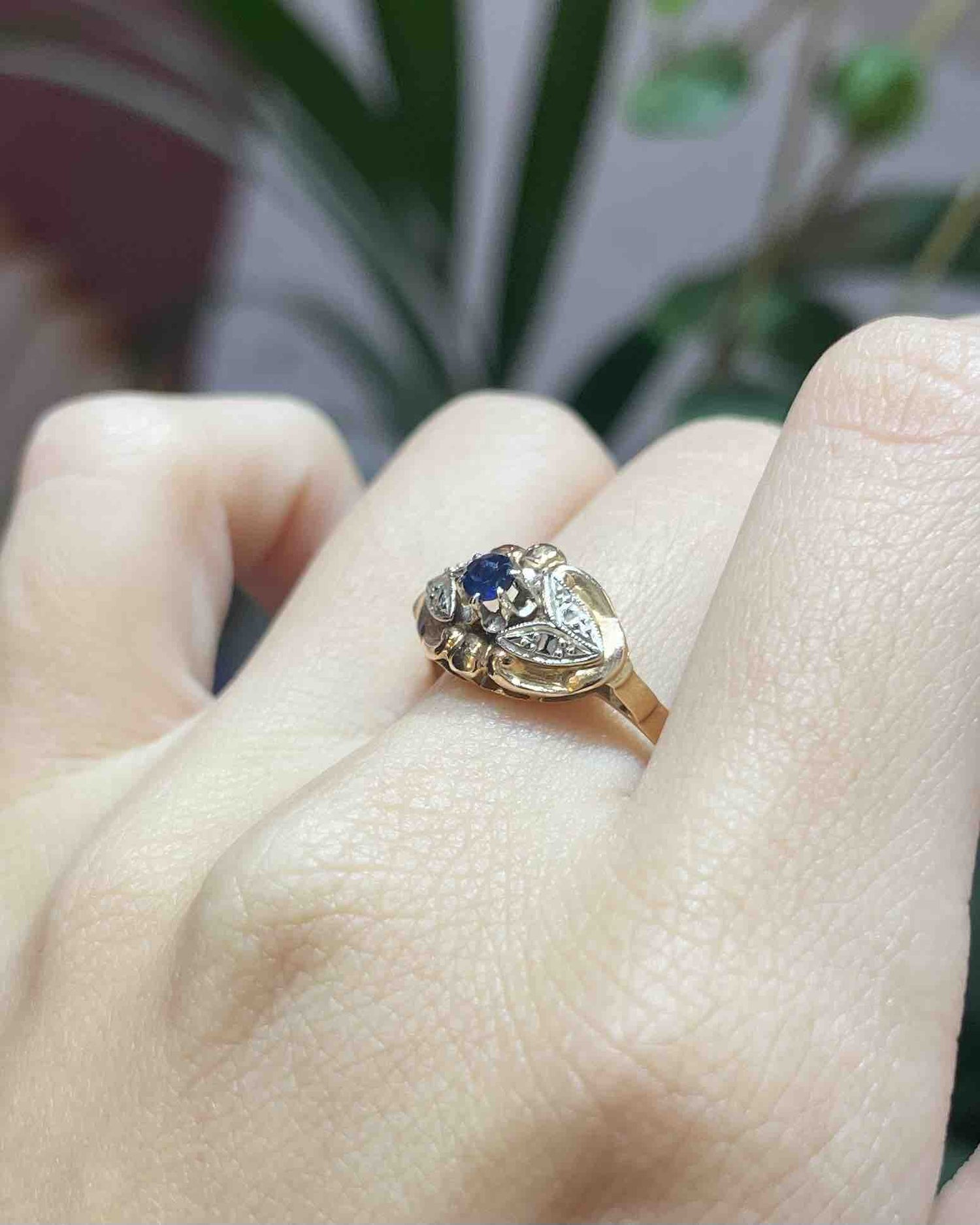 Bague Art - Déco Saphirs 1940&