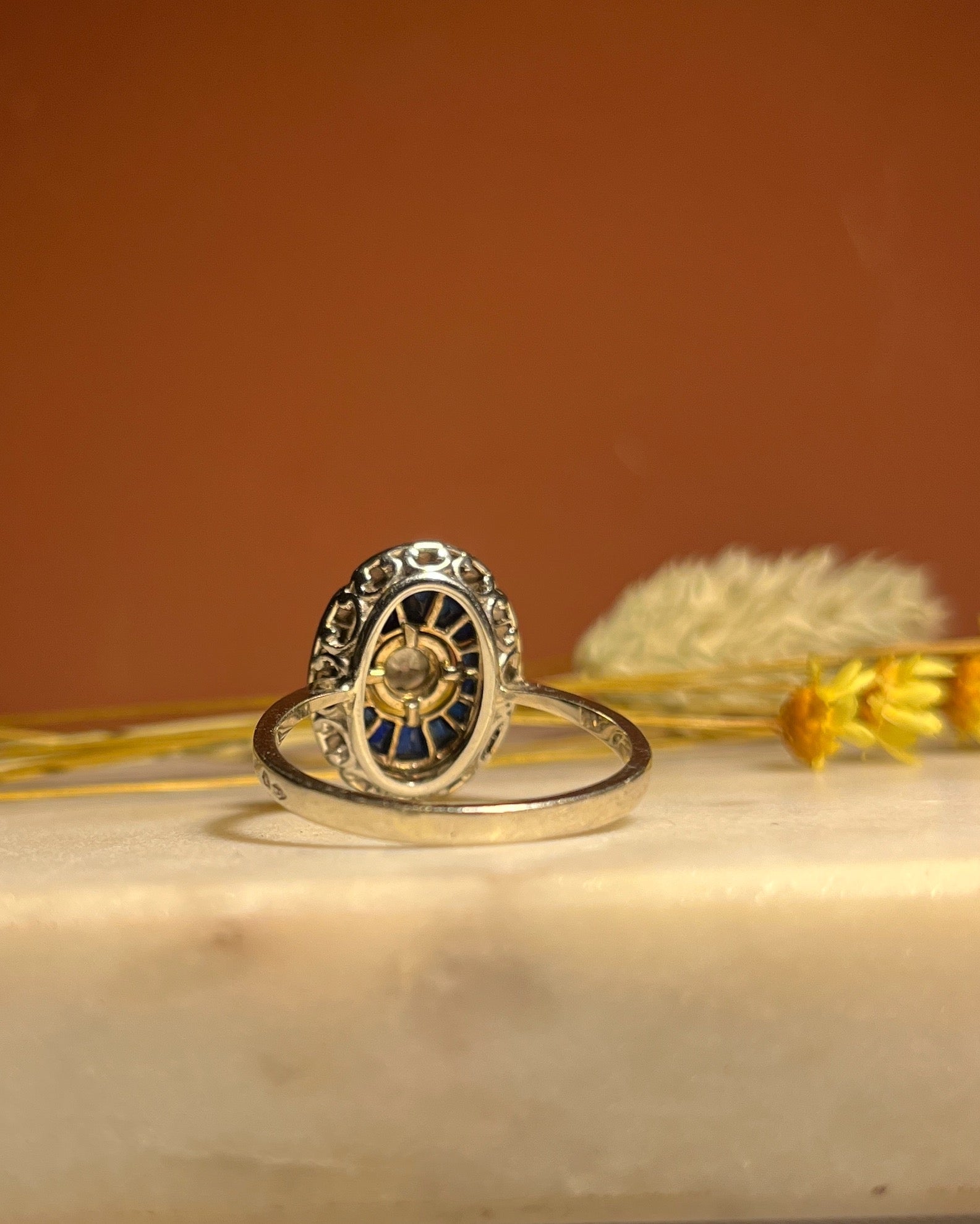 Bague Art Déco Saphirs &amp; Diamants "Eugénie" - Elliade Paris
