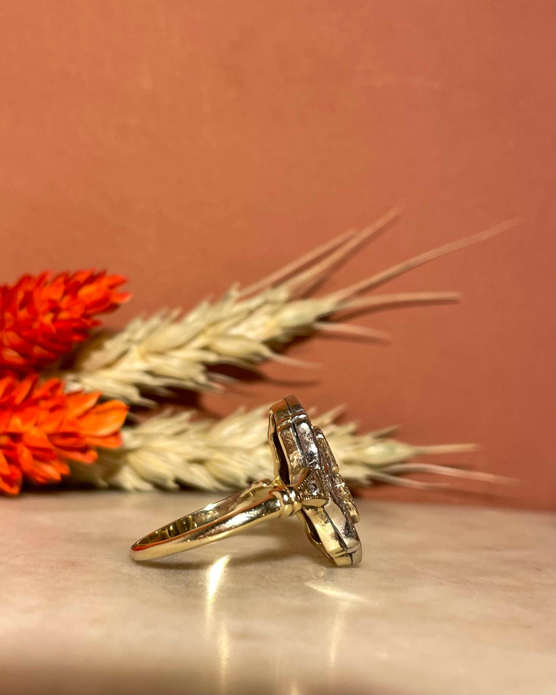 Bague Vintage Art-Déco 22 Diamants "Stella"