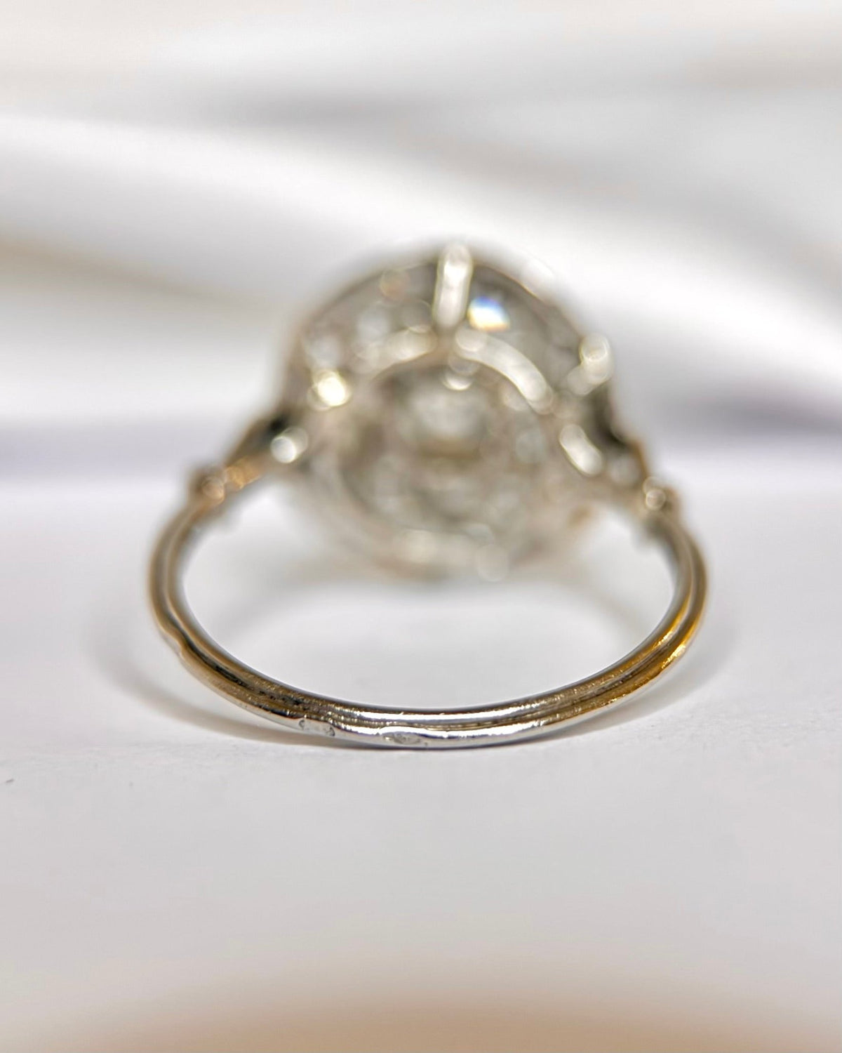 Bague Art-Déco Tourbillon Diamants 0.77 carat "Fiona" - Elliade Paris