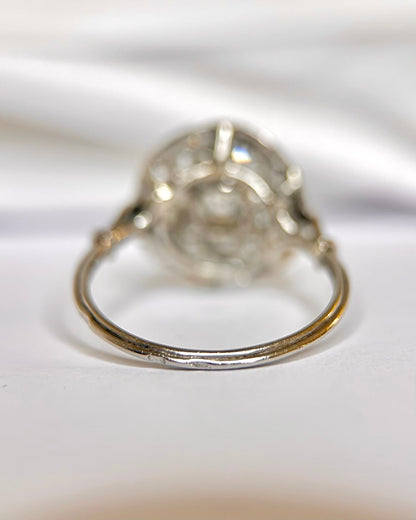 Bague Art-Déco Tourbillon Diamants 0.77 carat "Fiona" - Elliade Paris
