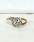Bague Art Déco Tourbillon Diamants "Isabella" - Elliade Paris